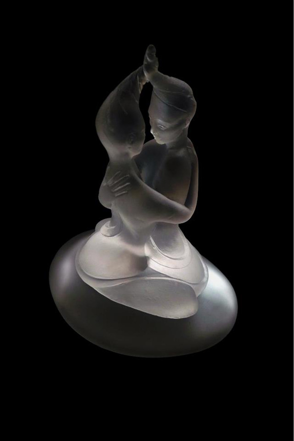 FUSON SACRÉE Flacon Sculpture Série limitée en Cristal de Baccarat